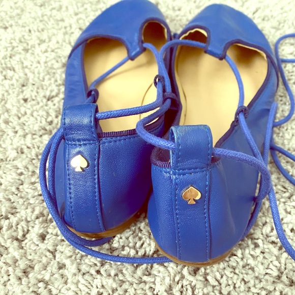 kate spade blue flats